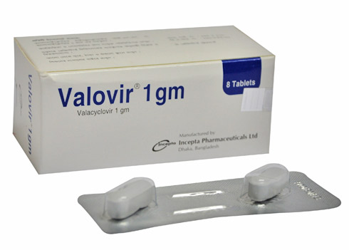 Picture of Valovir 1gm Tablet